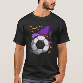 Camiseta Jovens do Hat Halloween, bruxaria de futebol