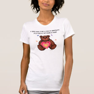 Camiseta Jovens do urso de ursinho no t-shirt da mulher do