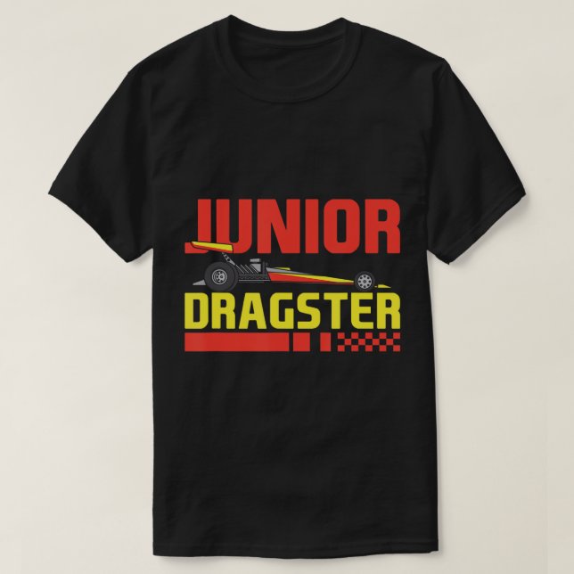 Camiseta Jovens Dragster Futuro da Corrida de Arrastões (Frente do Design)