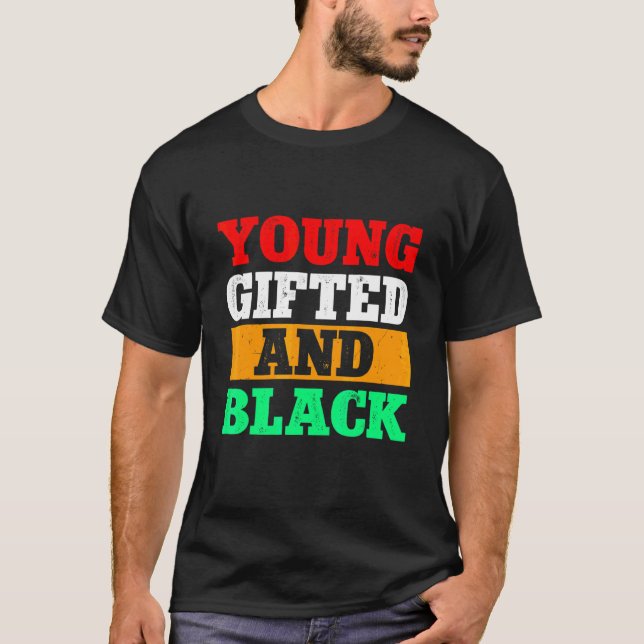 Camiseta Jovens Ed Black History Month afro-americano Prid (Frente)