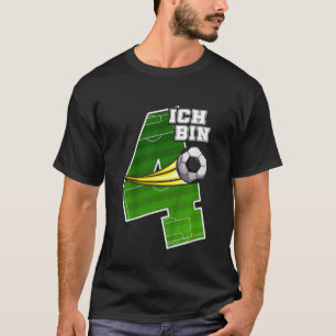 Camiseta Jovens Futebol 4º aniversário Ich caixa 4 Crianças