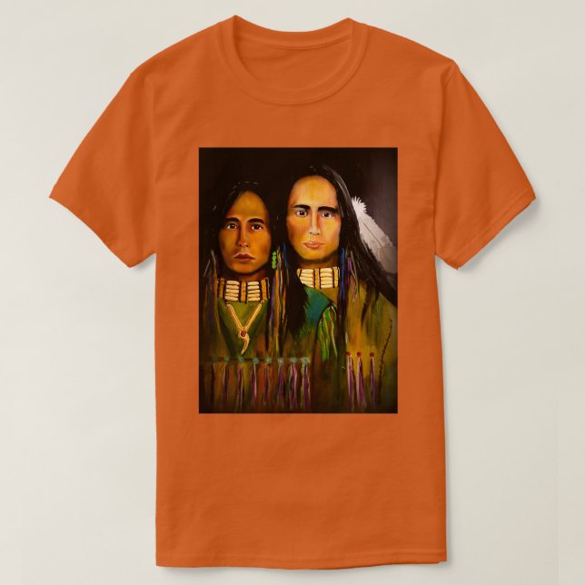 Camiseta Jovens Guerreiros Longos (Frente do Design)