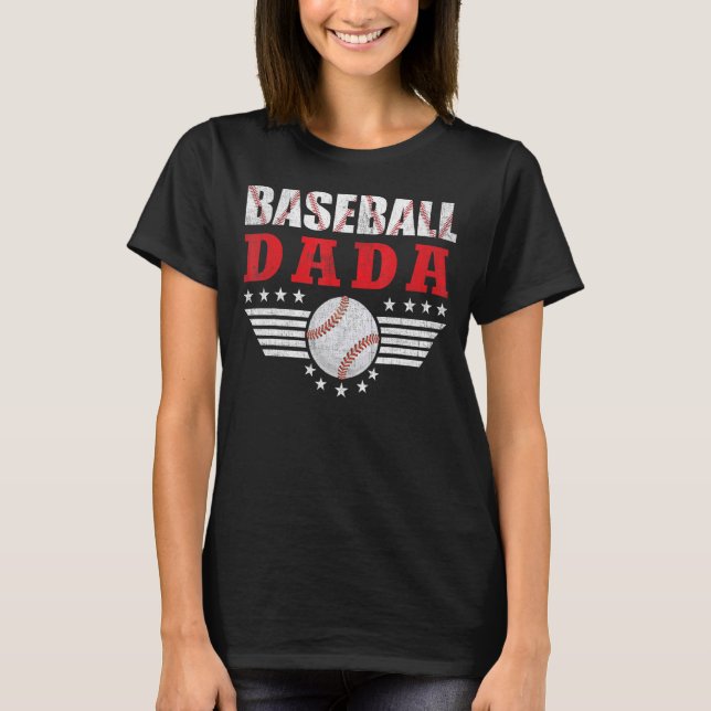 Camiseta Jovens jogadores de basebol Dada Jogadores de espo (Frente)