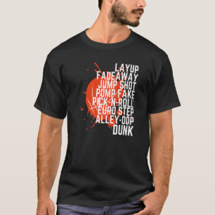 Camiseta Jovens jogadores de basquetebol em bola