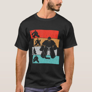 Camiseta Jovens jogadores de hóquei em hóquei em gelo Joven