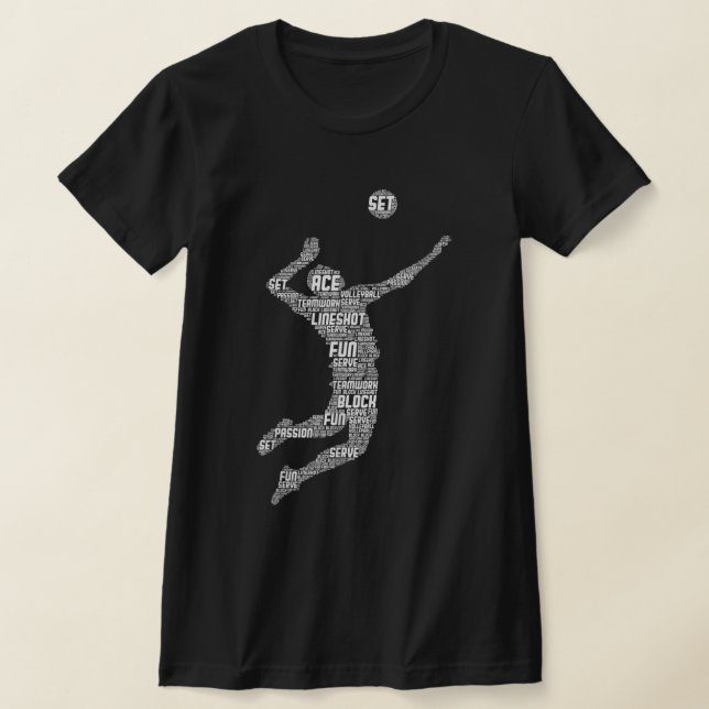 Camiseta Jovens jogadores de voleibol (Postura )