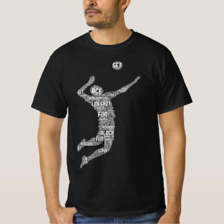 Camiseta Jovens jogadores de voleibol