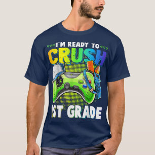 Camiseta Jovens Jogo Vídeo Estou Pronto Para Esmagar 1 rua