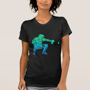 Camiseta Jovens Jovens Homens Jovens Jogadores de Beisebol