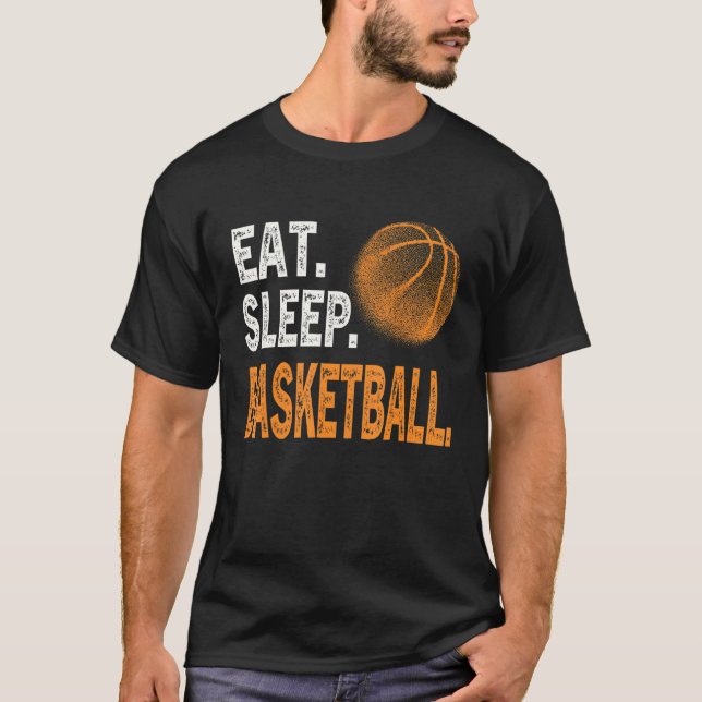 Camiseta Jovens Jovens Jogadores De Basquete (Frente)
