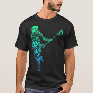 Camiseta Jovens Jovens Jogadores de Lacrosse Meninos