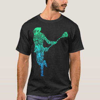 Camiseta Jovens Jovens Jogadores de Lacrosse Meninos