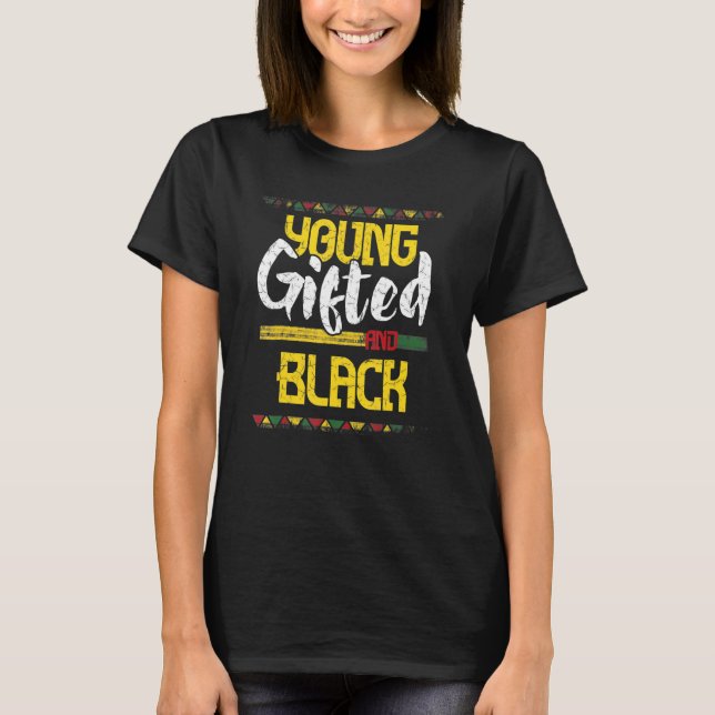 Camiseta Jovens negros negros e negros História negra (Frente)