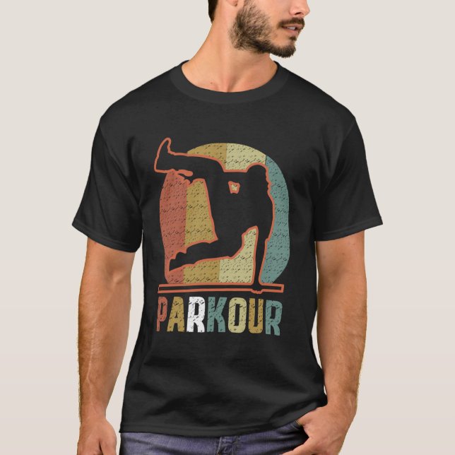 Camiseta Jovens Parkour Hoodie Para Meninos (Frente)