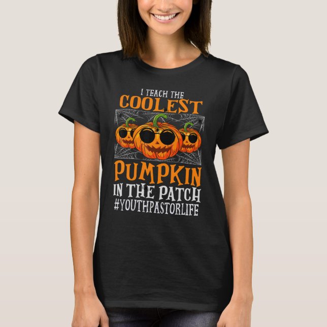 Camiseta Jovens Pastores Eu Ensino O Hallowee De Pumpkins M (Frente)