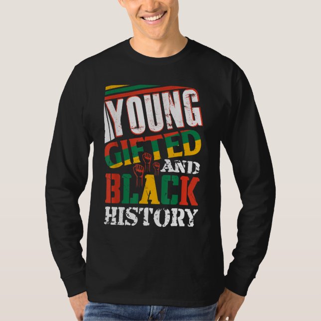 Camiseta Jovens Presentes E História Negra (Frente)