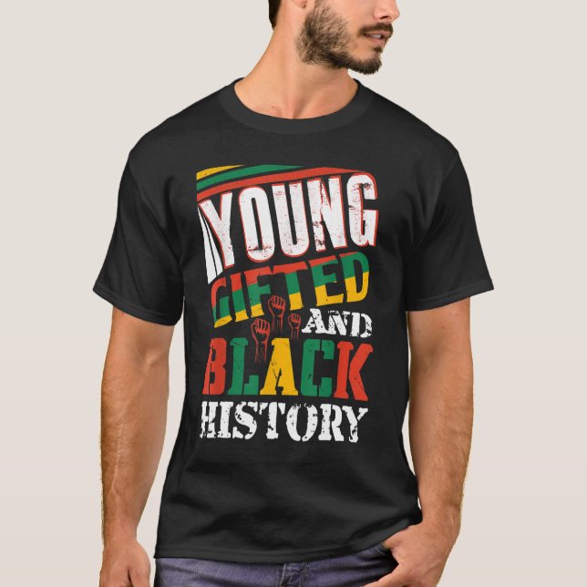 Camiseta Jovens Presentes E História Negra (Frente)
