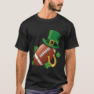 Camiseta Jovens Rapazes Dia de São Patrício Futebol Trevo H