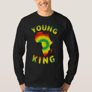 Camiseta Jovens Rei África mapeiam Kente Closure Men Mulher
