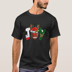 Camiseta Joy American Football Santa Hat Reindeer Natal