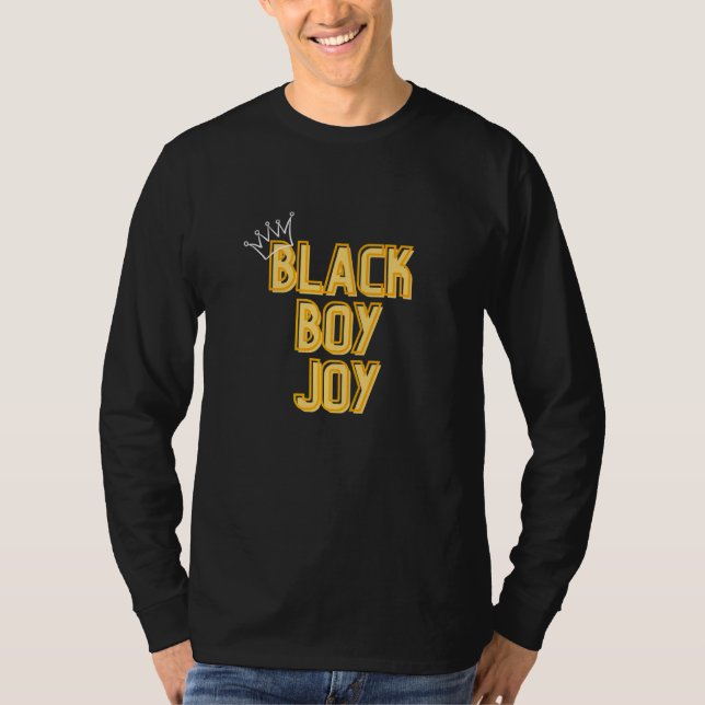 Camiseta Joy Black Boy (Frente)