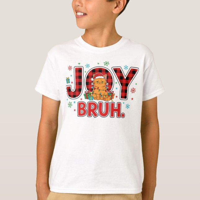 Camiseta JOY BRUH. Funny Santa Christmas (Frente)