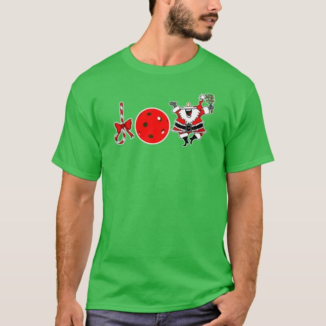 Camiseta Joy Candy Candy Candy Candy de Natal em Pickleball (Frente)