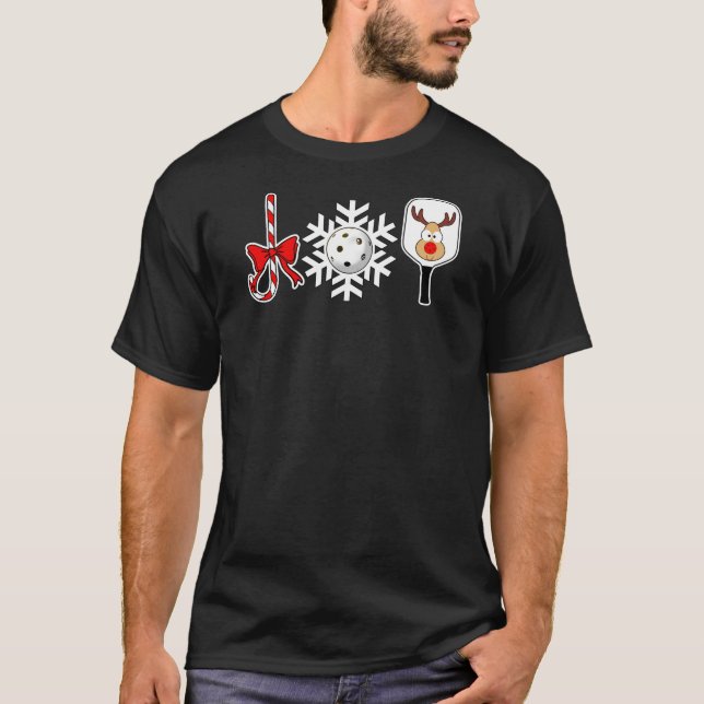 Camiseta Joy Candy Cane Snowball Deer (Frente)