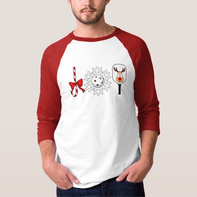 Camiseta Joy Candy Cane Snowball Deer (Frente)