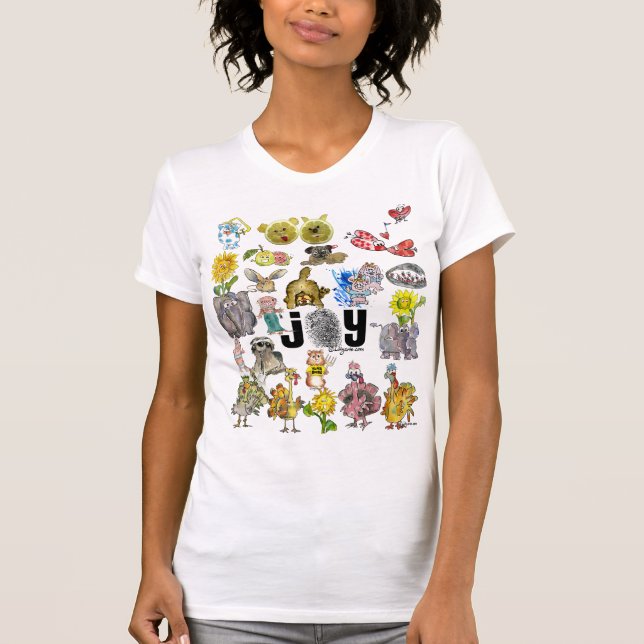 Camiseta Joy Cartoons T-shirt (Frente)