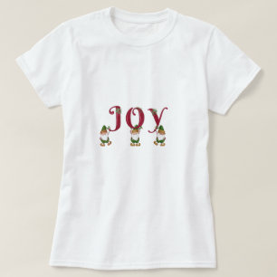 Camiseta JOY Christmas Elves com cartas