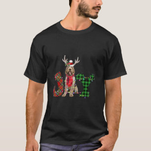 Camiseta Joy Christmas Lights Spinone Italiano Dog Papais n