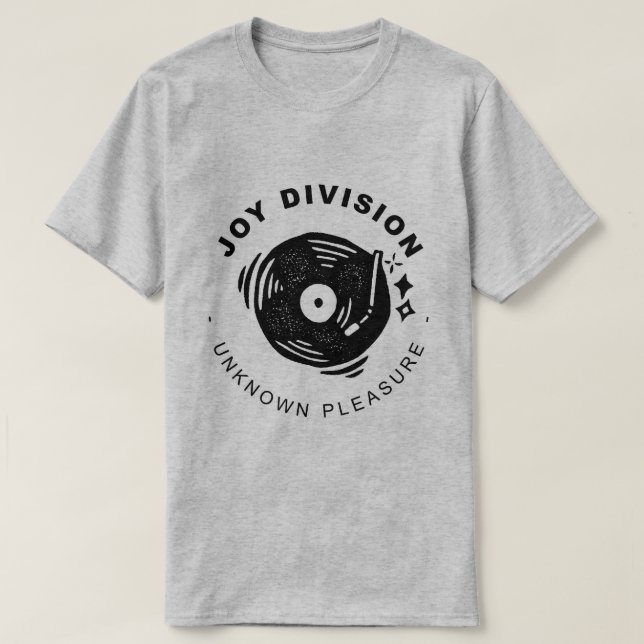 CAMISETA JOY DIVISION UNKNOWN PLEASURE VINIL (Frente do Design)