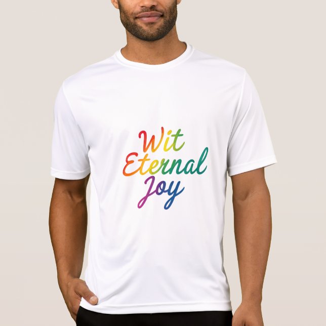 Camiseta Joy Eterno - Arte Típica Arco-Íris (Frente)