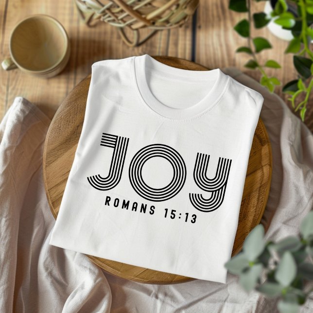 Camiseta Joy for Men and Women Christian T-Shirt (Criador carregado)