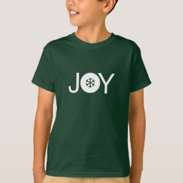 Camiseta Joy Green e White Kids T-Shirt