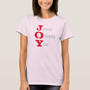 Camiseta JOY Jesus Outros Você Dia de as mães