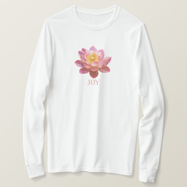 Camiseta Joy Lotus camiseta. (Frente do Design)