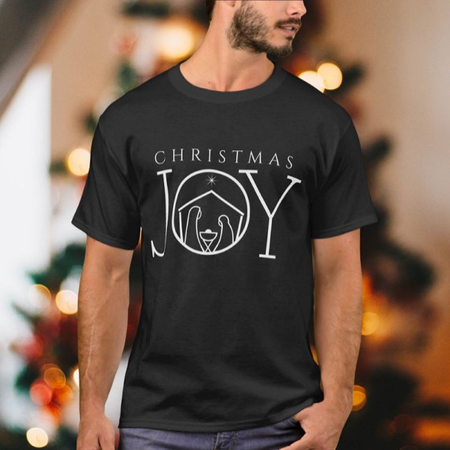 Camiseta JOY Nativity Christian Religious Christmas (Criador carregado)