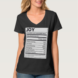 Camiseta Joy Nutrition Information Problem Resolvendo Duro