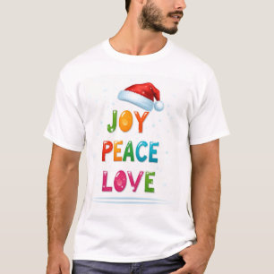 Camiseta "Joy, Peace, Love Christmas Men's T-Shirt