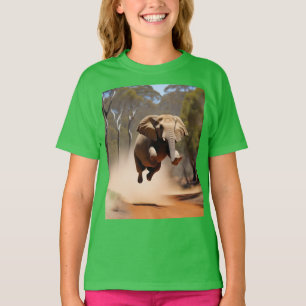 Camiseta "Joy Salta: O Salto dos Elefantes Animados"