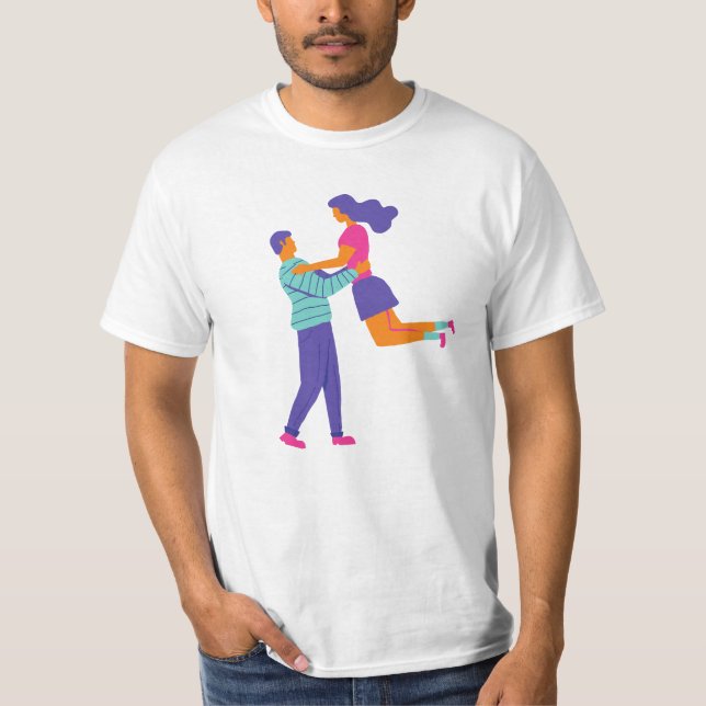 Camiseta "Joy sem esforço" "Espíritos levantados" (Frente)