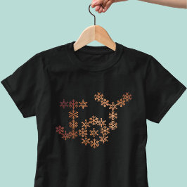 Camiseta Joy Snowflake Festa de Natal T-Shirt Festivo