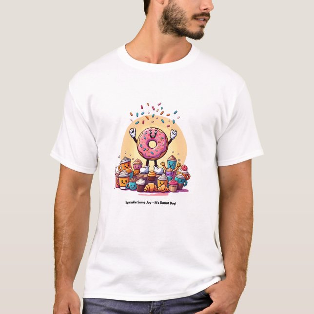 Camiseta Joy Sprinkle: Dia da Rosquinha Irresistível (Frente)