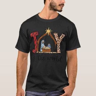 Camiseta Joy To The World Baby Jesus In The Manger Christma