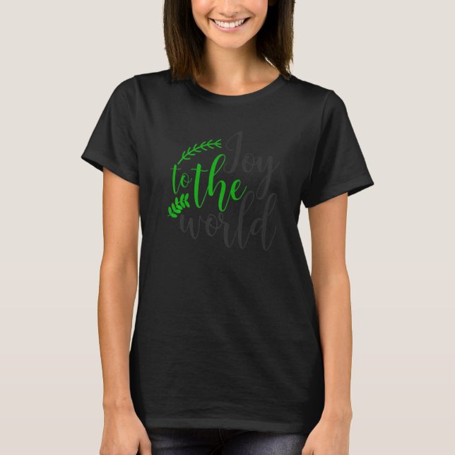 Camiseta Joy To The World Christian (Frente)