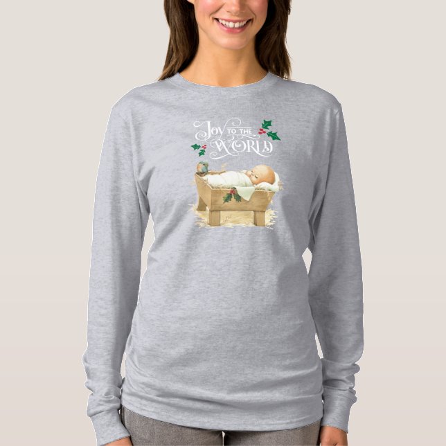 Camiseta Joy To The World Long Sleeve T-shirt (Frente)