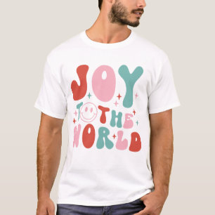Camiseta Joy To The World Retro Christmas
