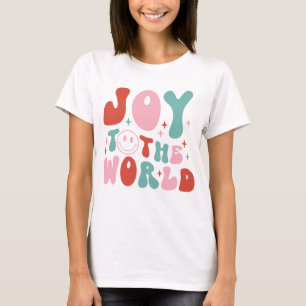 Camiseta Joy To The World Retro Christmas